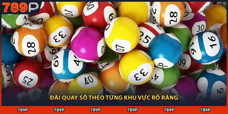 Đài quay số theo từng khu vực rõ ràng